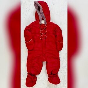 First Impressions Red One-Piece Footie